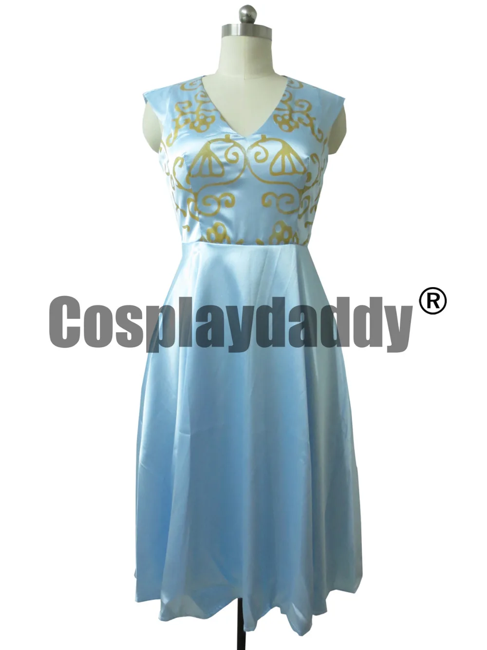Костюм для косплея Margaery Tyrell, женский костюм на Хэллоуин, синее платье