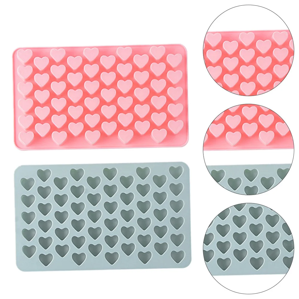 

2Pcs Heart Shape Silicone Baking Molds DIY Chocolate Molds (Assorted Color)