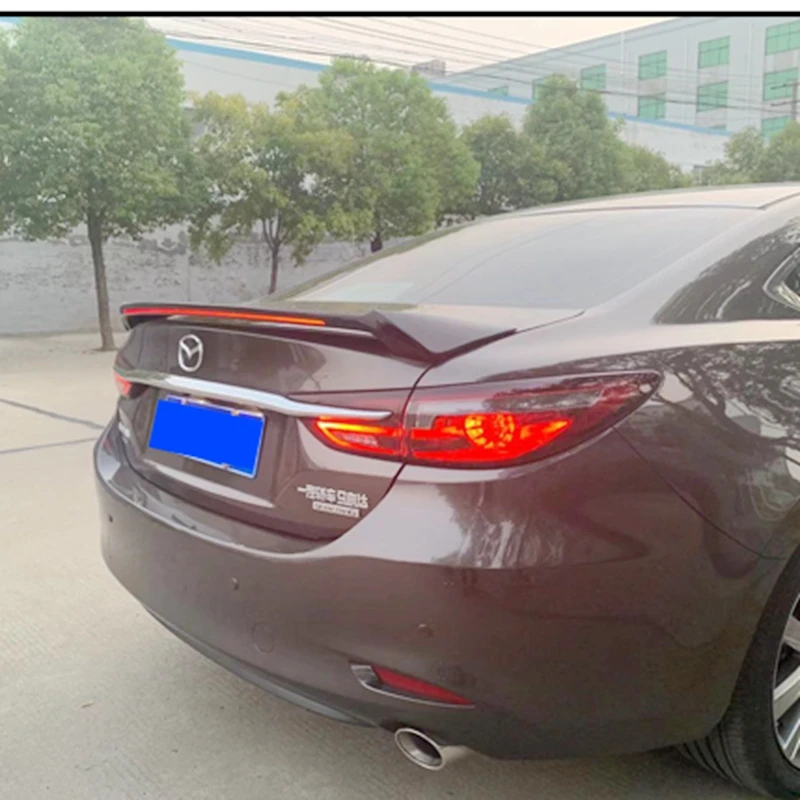 

Для Mazda 6 спойлер atenza 2014-2018 АБС-пластик Неокрашенный цвет задняя крышка для багажника автомобильный Стайлинг