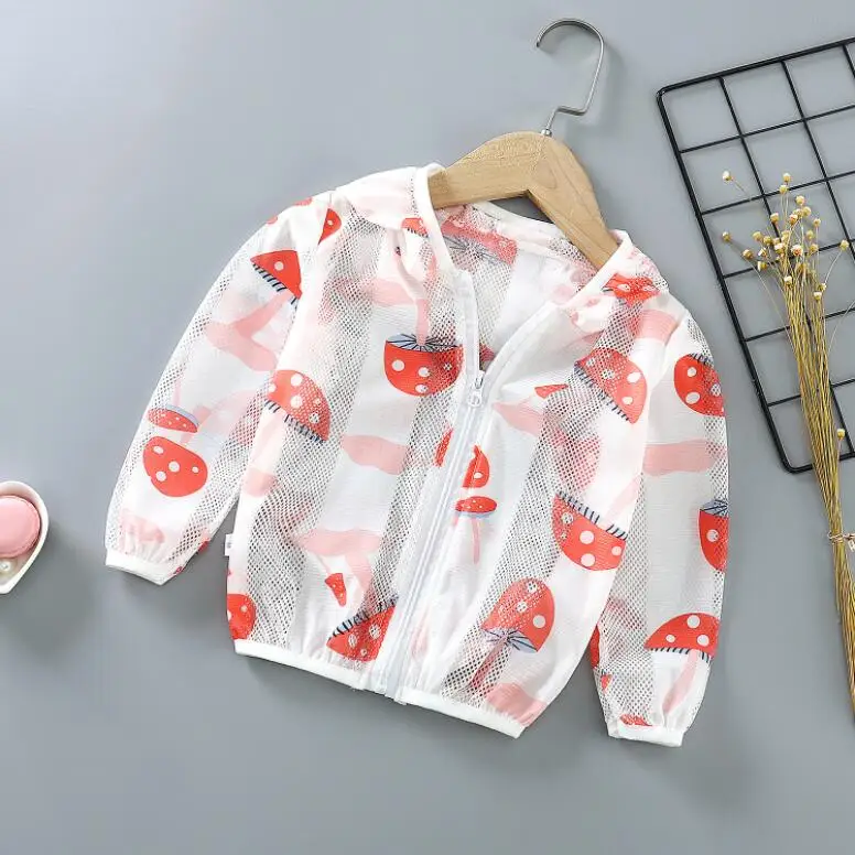 

Summer Casual Little Girls Clothing Cartoon Cute Hooded Kids Coats For Boys Beach Sun Protection Children Toddler Jacket 1981
