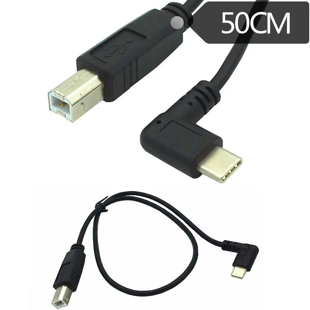 Кабель для передачи данных и принтера DANSPEED USB 3 1 Type C разъем типа папа к 2 0 B кабель с