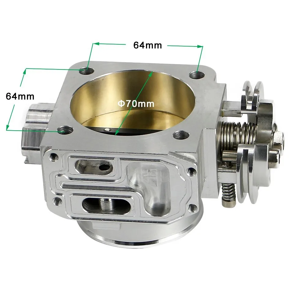 CNSPEED 70 мм Дроссельный корпус для Mitsubishi Evo 4 5 6 70 мм Uprated Racing Дроссельный клапан Корпус YC100856-SL