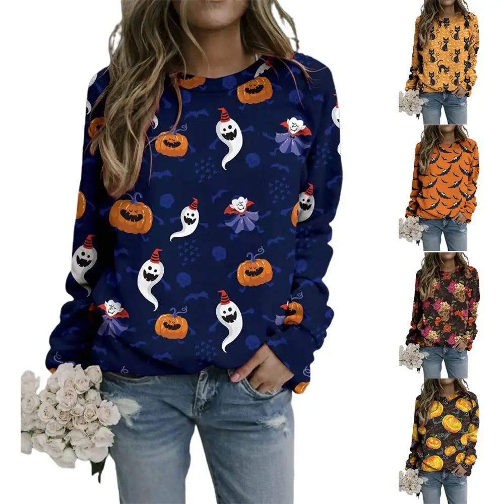 

Женская футболка с длинным рукавом и круглым вырезом