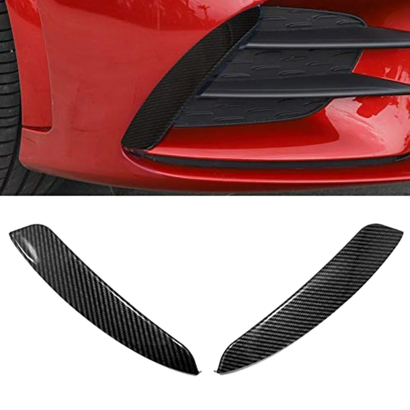 2 шт. передний Боковой бампер декоративные полосы Накладка для губ разветвитель