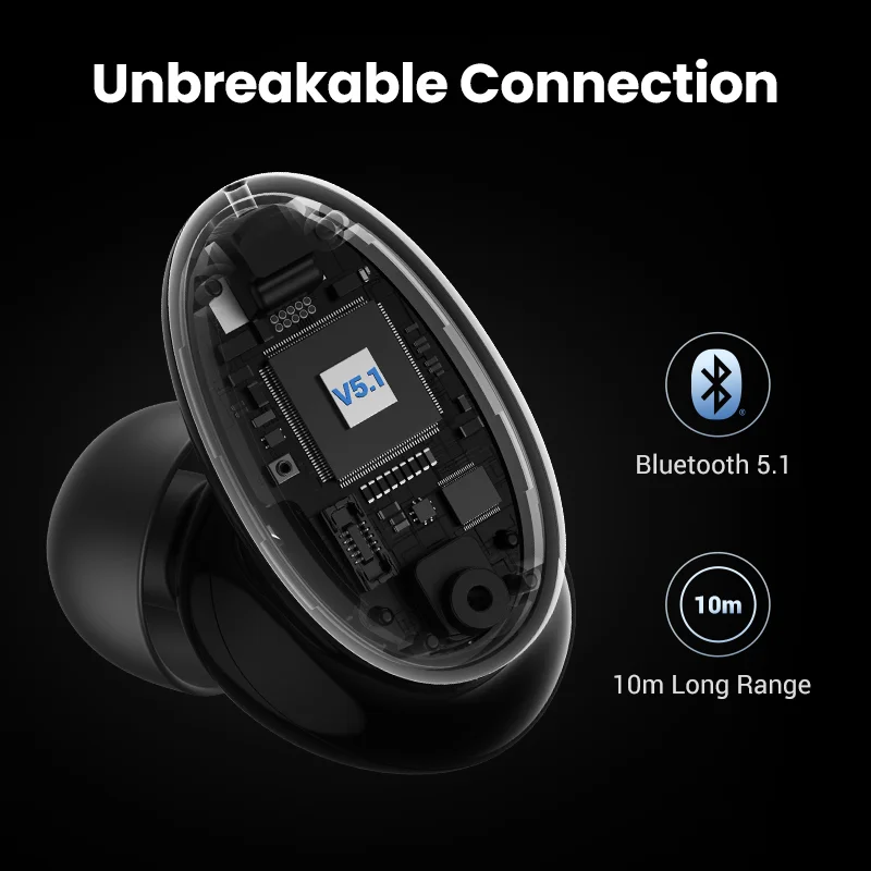 Беспроводные наушники Ugreen HiTune X6 Bluetooth 5 1 TWS наушники-вкладыши ANC 35 дБ гибридные с