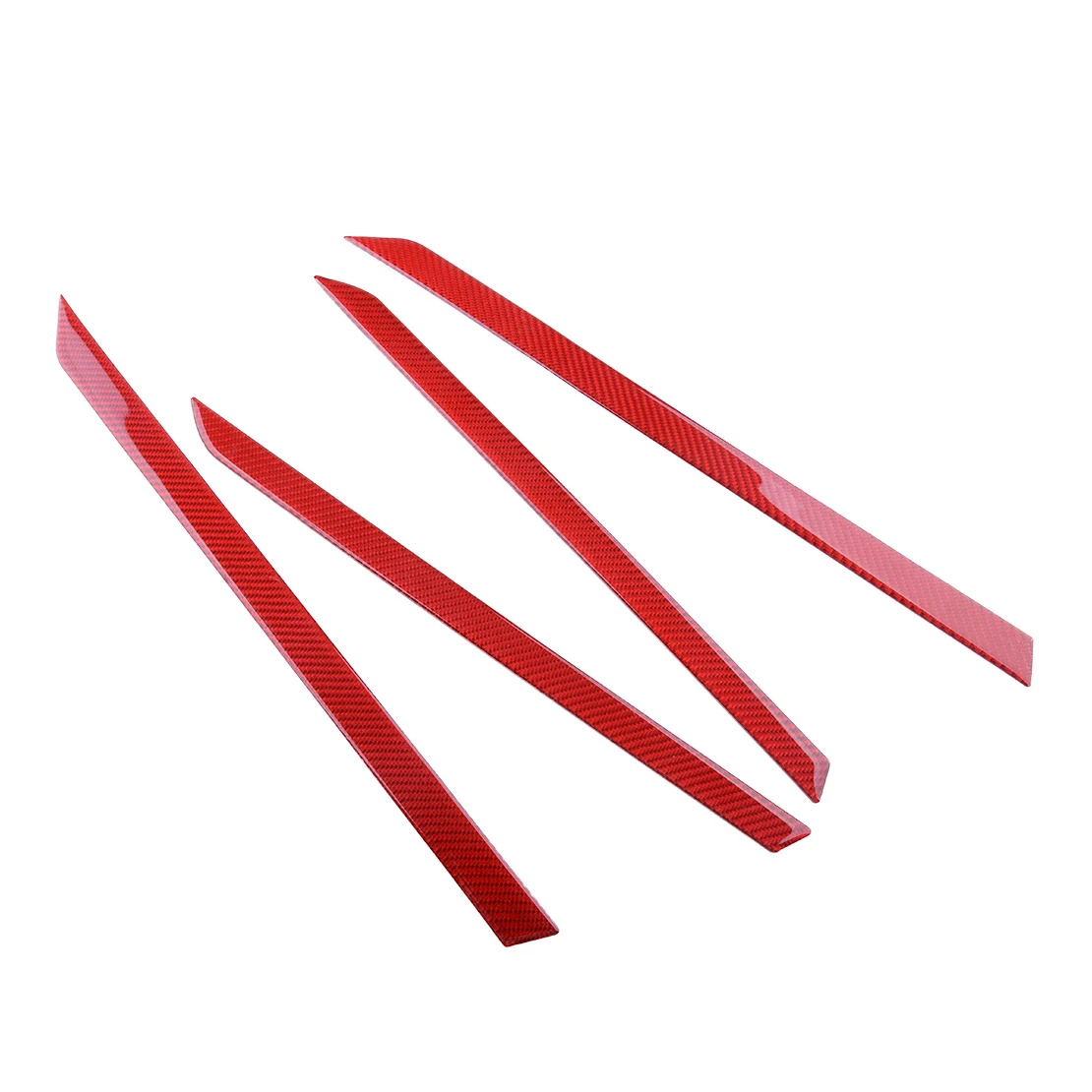 

1 комплект красных наклеек на дверь автомобиля из углеродного волокна для Honda Civic 10, 4 Двери Седан 2016, 2017, 2018, 2019