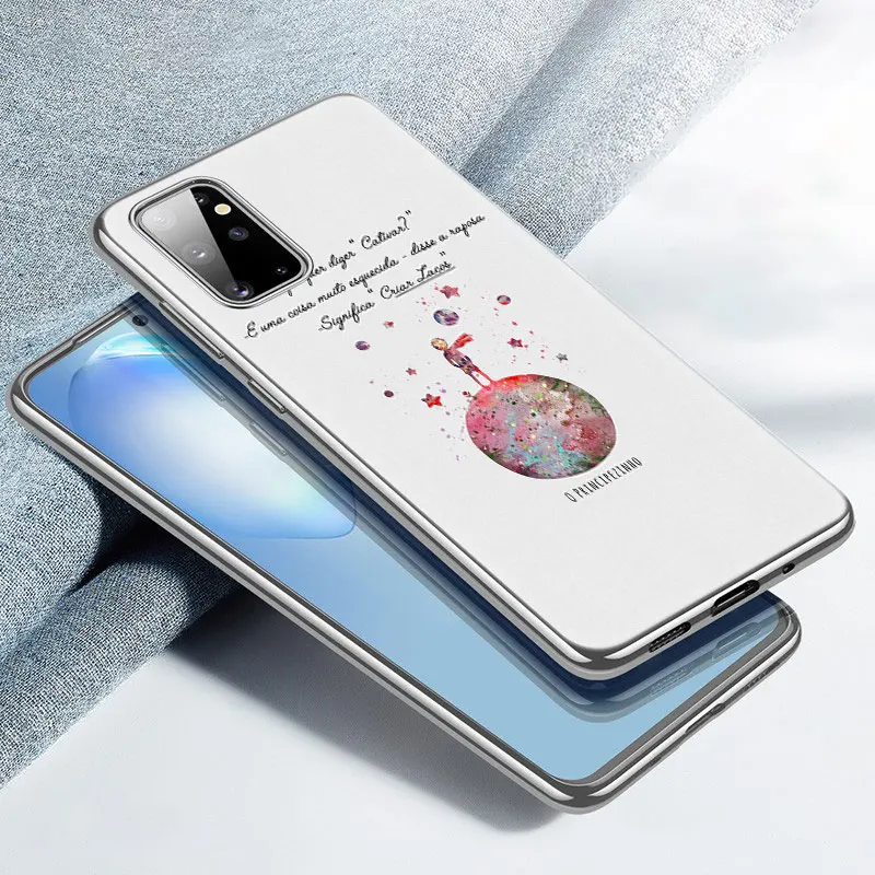 Чехол The Little Prince для Samsung Galaxy A01 Core A02S A11 A12 A22 A21S A31 A32 A41 A50 A51 A52 A70 A71 A72 с изображением лисы из силикона.