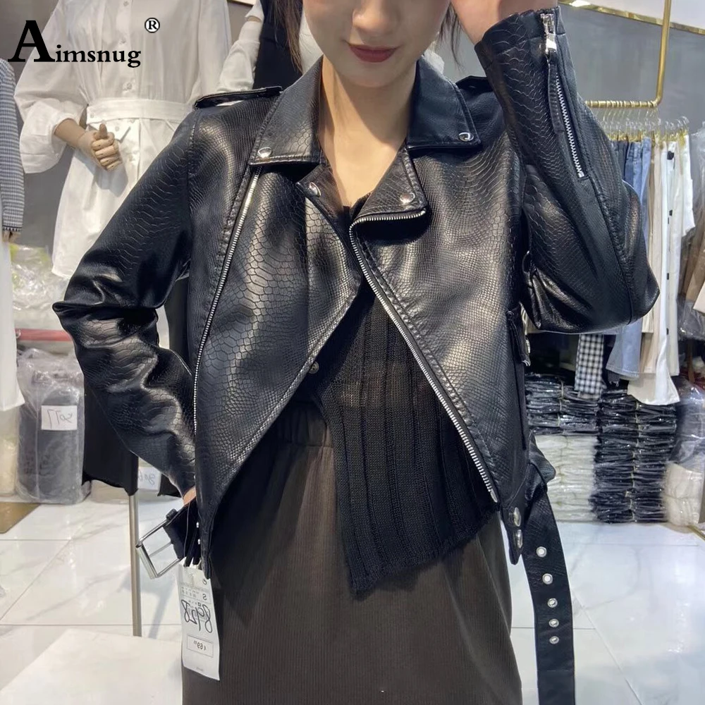 Fashion Irregular Zipper Pu Leather Jacket Coat Women Lepal Collar Tunic Outerwear 2021 New Sexy Lace-Up Faux Leather Jackets