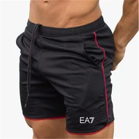 new men fitness bodybuilding shorts man summer gyms workout male breathable mesh quick dry sportswear jogger running short pants