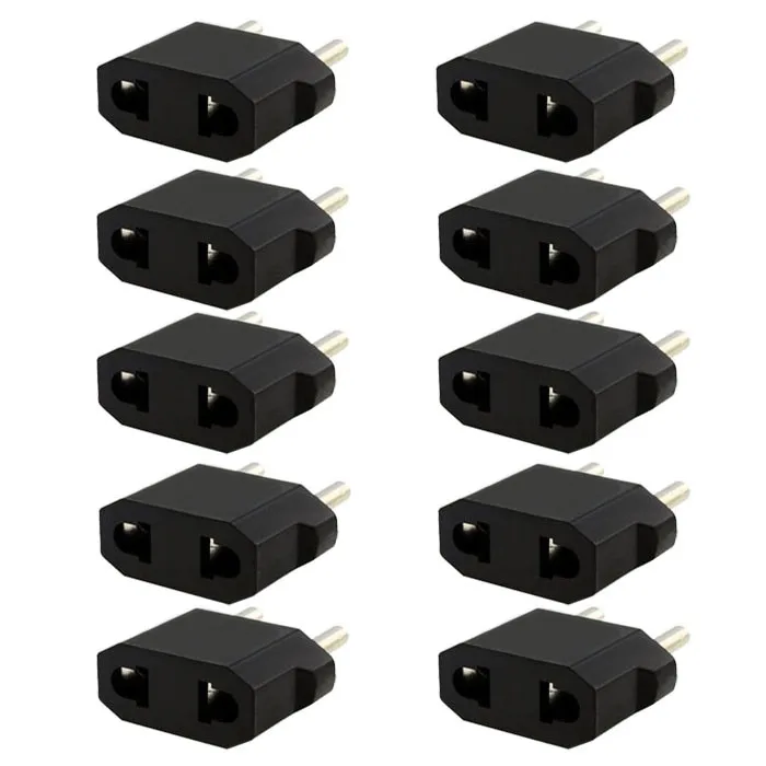

New 10PCS US/AU To EU Travel Converter AC Power Plug Power Charger Adapter Charger