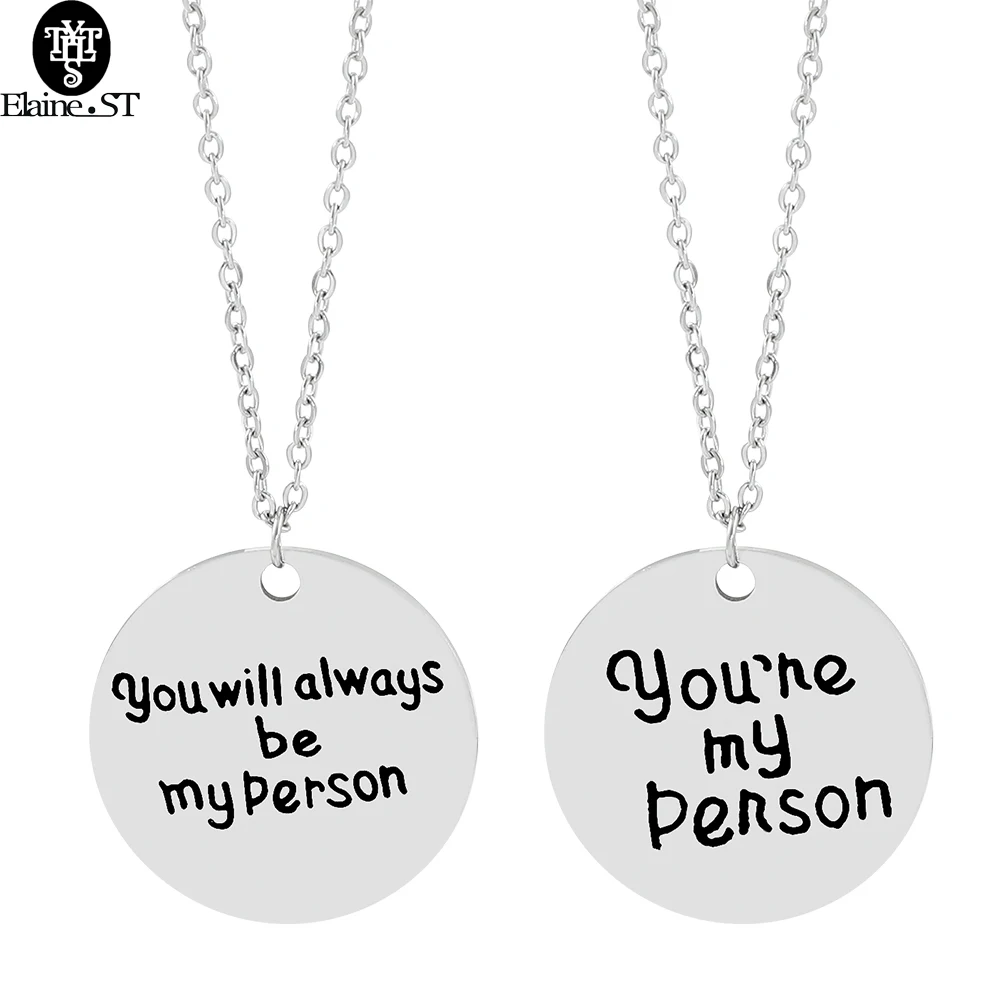 Оптовая продажа 10 штук ожерелье из нержавеющей стали You Are My One Letter подвеска в