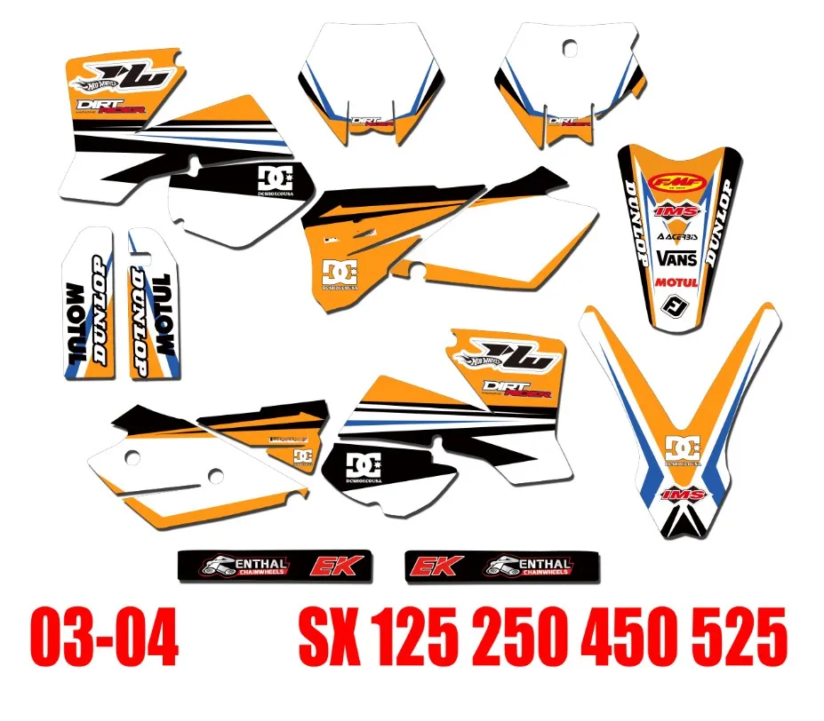 SX 2004 2003 Бесплатная индивидуальная именная цифра полный набор графических