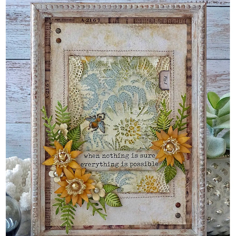 Новинка 2021 прозрачные штампы в стиле ретро с изображением насекомых бабочек для