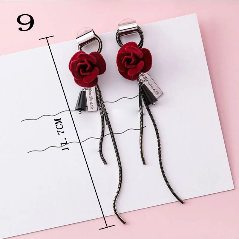 Женские серьги подвески в форме сердца с кристаллами и жемчугом|Серьги-подвески|