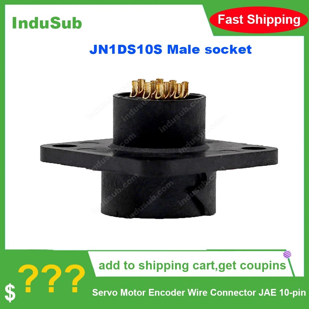 

JN1DS10S Штекерная розетка A06B-6114-K204 проводной разъем серводвигателя JAE 10-контактный Штекерный разъем