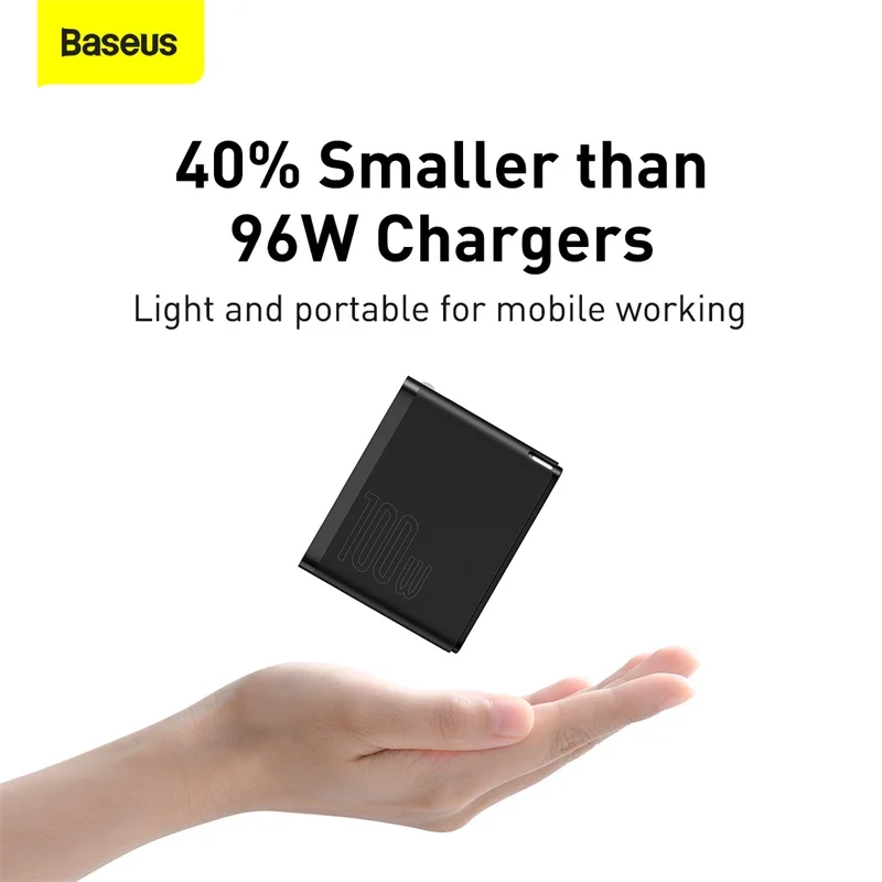 зарядное устройство baseus 100 вт gan usb c quick