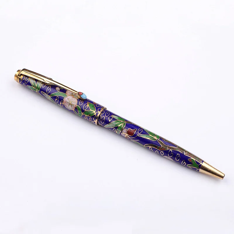 

New Old Stock Vintage JINXING 80 Ballpoint Pen Cloisonne Handmade Works Of Art Writing Stationery Collection