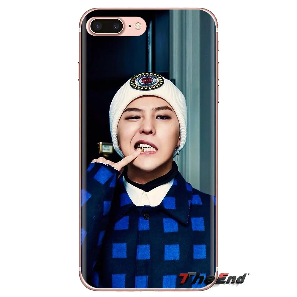 K-POP теории Большого взрыва известная g-dragon Фан-арта прозрачный мешок TPU чехол для