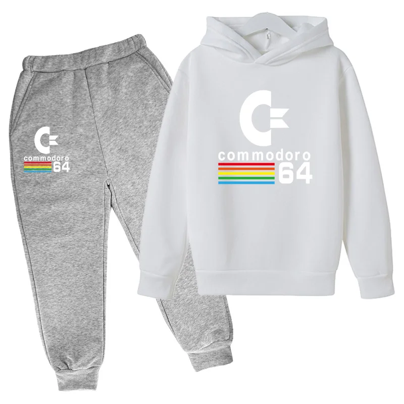 

New cotton hoodie print jacket hoodie and pants 2-piece suit boys and girls children's sports suit sports leisure hoodie sonic