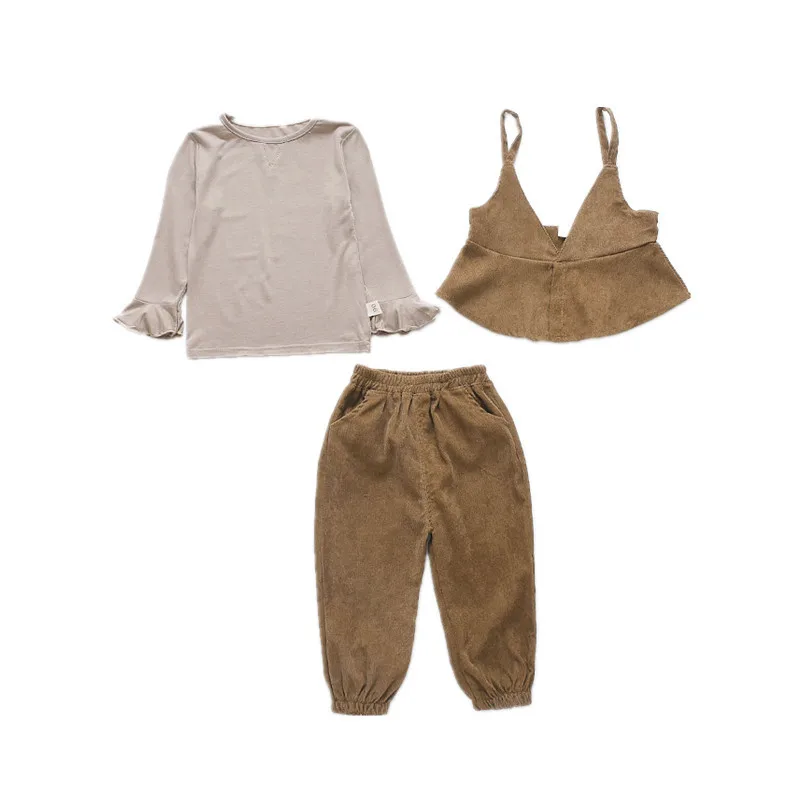 Комплект детской одежды для девочек 5 лет осень 2019 новый корейский стиль