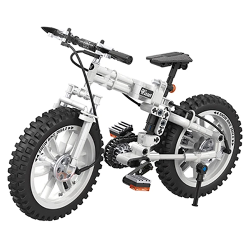 

High-drilled Folding Bicycle Education Kits Toy, High-tech Creative Assembly Blocks for Bikes Lovers, 242 Pcs