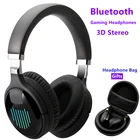 Bluetooth беспроводные Игровые наушники 3D стерео звук музыка шумоподавление гарнитура с микрофоном FM TF сумка чехол подарок