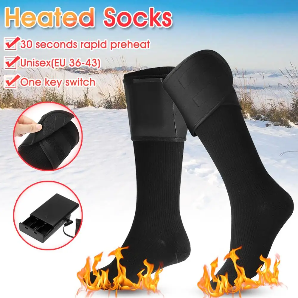 

Warmer Socks Electric Heated Socks Rechargeable Battery For Women Men Winter Outdoor Skiing Cycling Sport Heated