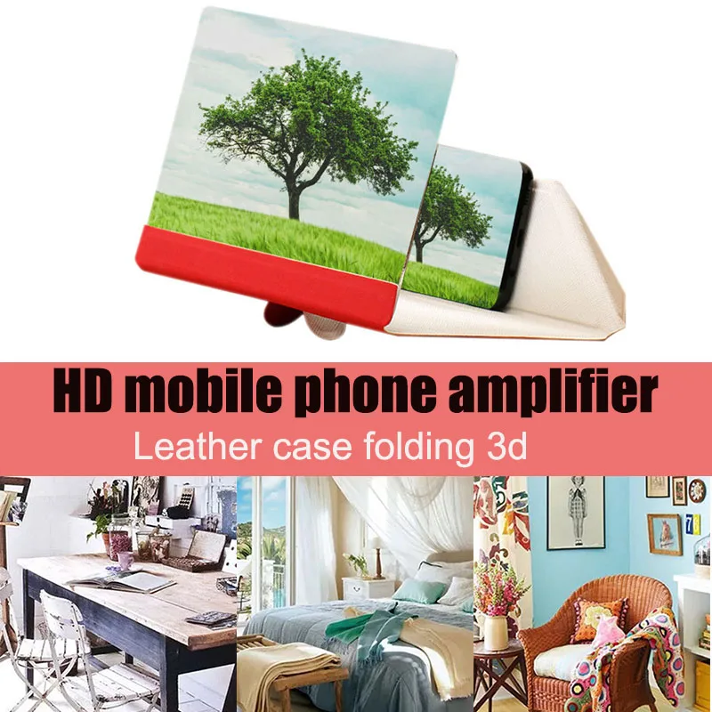 3D усилитель экрана мобильного телефона Лупа высокой четкости видео смартфон