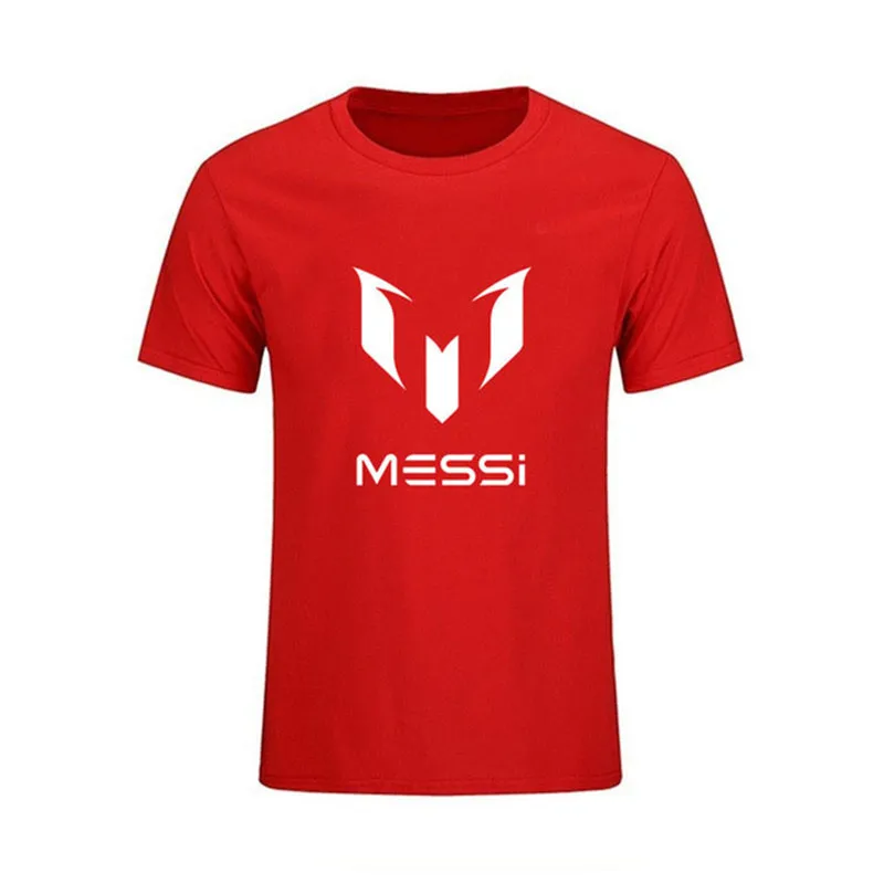 

Fashion Printing Barcelona Men's T-Shirt Messi 10 Short Sleeve O Neck Cotton Tees Tops Argentina Jersey Hipster Fans Clothing