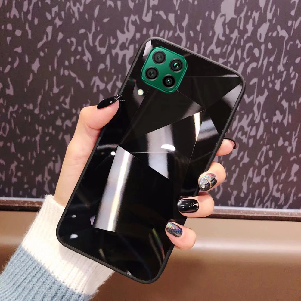 Чехол из ТПУ с 3D лазерными блестками и бриллиантами для Huawei P Smart Z Plus P40 Lite P30 P20 Pro Mate