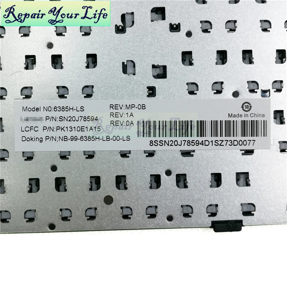 

laptop keyboard LA Latin for Lenovo 100-15ibd Ideapad B50-50 black with frame SN20J78594 PK1310E1A15 6385H-LS black parts