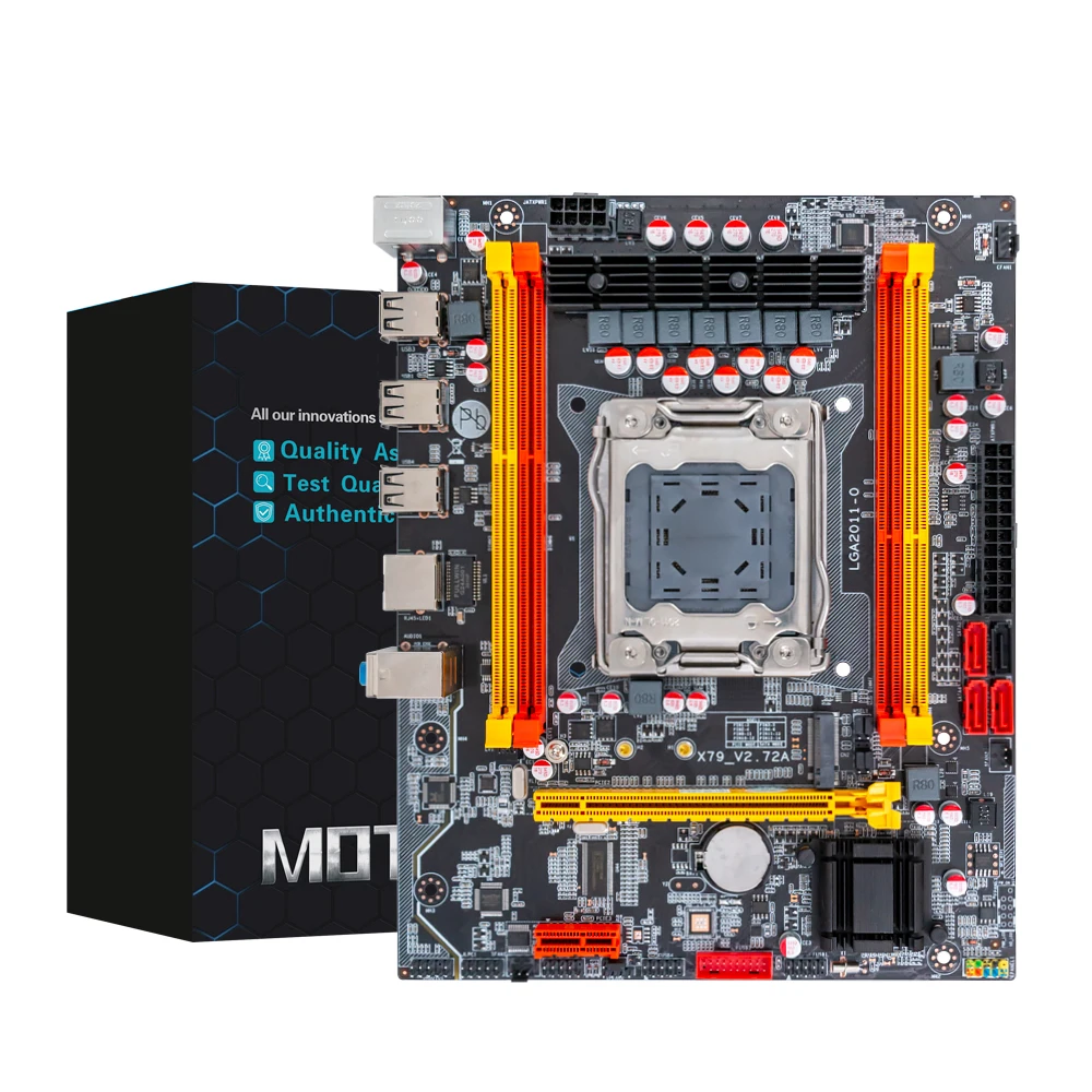 Материнская плата X79M Intel X79 LGA 2011 Xeon E5 поддержка ECC REG DDR3 128 ГБ M.2 NVME NGFF SATA3.0 USB2.0