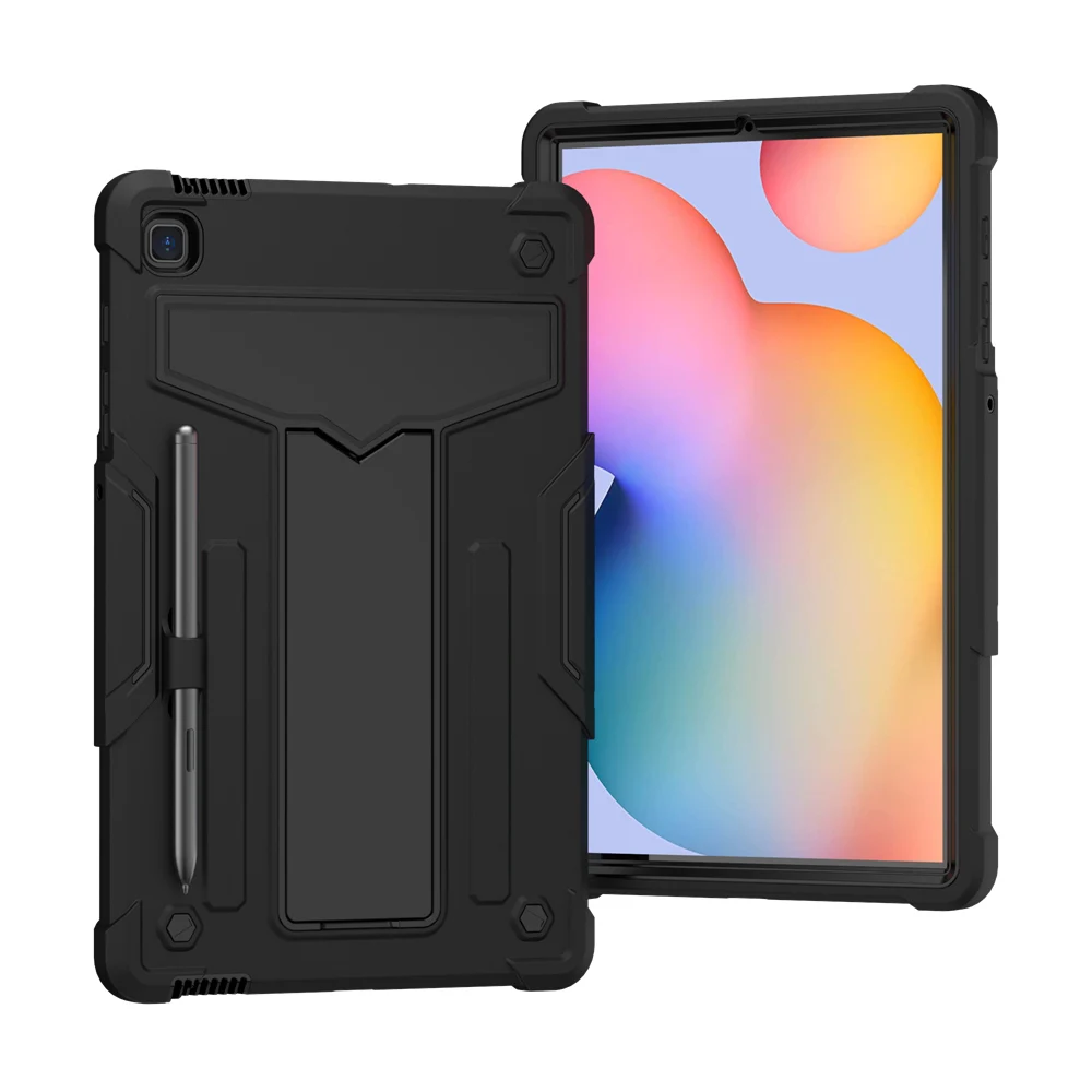 

Силиконовый чехол с Т-образным кронштейном для Samsung Galaxy Tab A S6 Lite SM-P610/P615 2020 10,5, безопасный для детей, противоударный