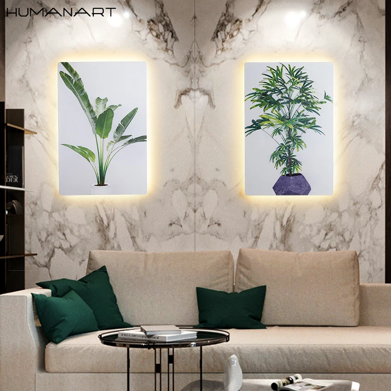 Креативные Настенные светильники с технологией струйной печати 3 сменные цвета