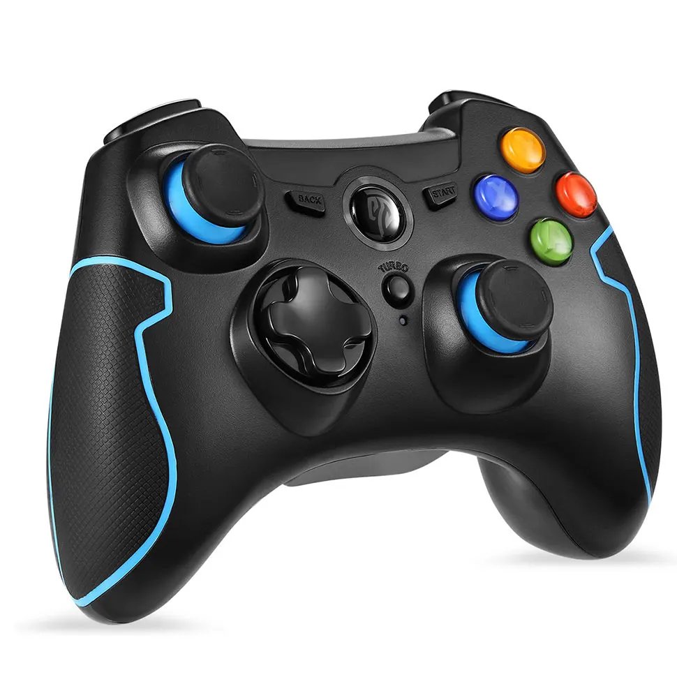 EasySMX ESM-9013 геймпад игровой контроллер джойстик Joypad с Virbation геймпад для медиаплеер Xiaomi Android телефон PS для геймеров на ПК - Цвет: Blue