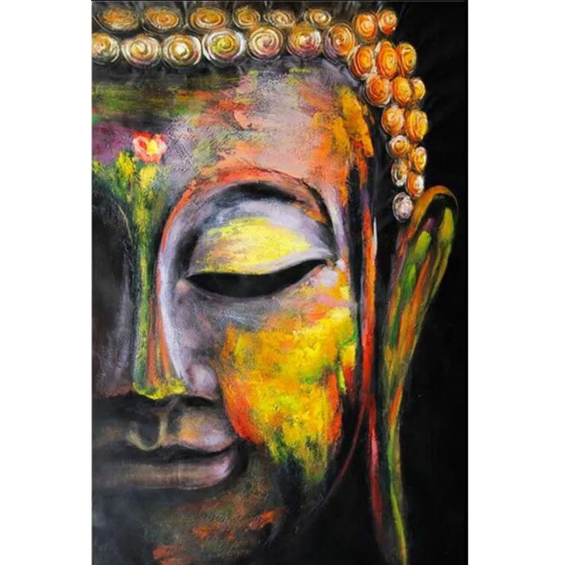 

Painting Full Round Drill Diamond 5D Buddhism Portrait Embroidery Cross Stitch Picture Mosaic Wall Art Home Decor Handmade Gift