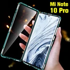 Магнитный чехол для Xiaomi Mi Note 10 Pro, 10, CC9 Pro, стеклянный, двусторонний