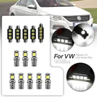 12 шт. ОШИБОК белый светодиодный светильник Интерьер посылка комплект для 2009-2016 Volkswagen VW Passat CC Arteon Купол Карта фонарь освещения номерного знака