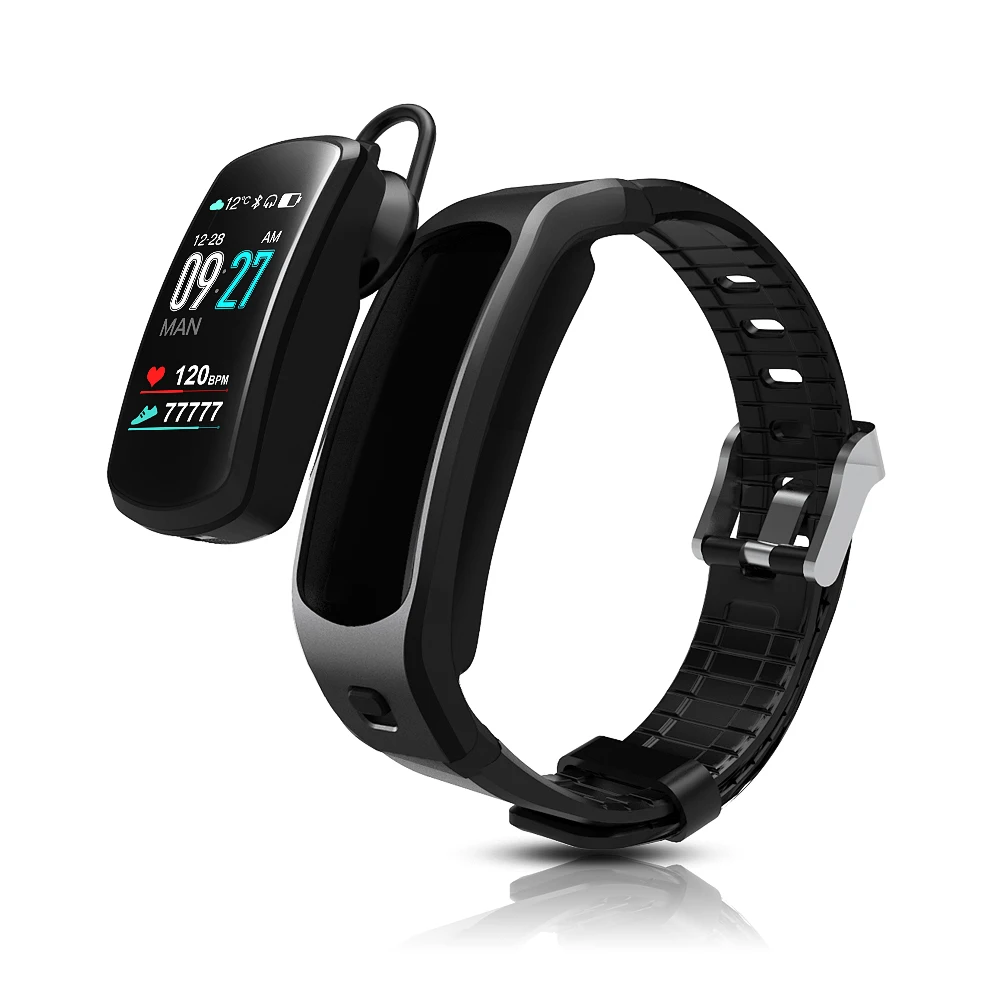 M5 Bluetooth наушники умный Браслет беспроводная гарнитура монитор сердечного ритма