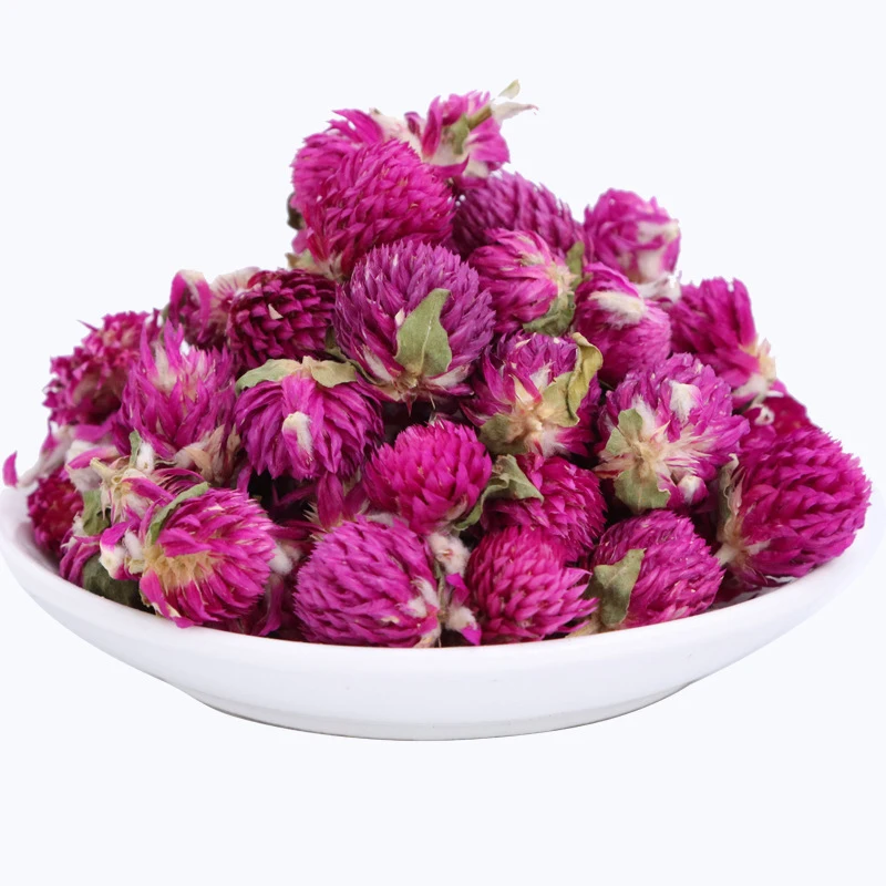 Сушеный цветок гомфрены шаровидной натуральный шар амаранта для ювелирных