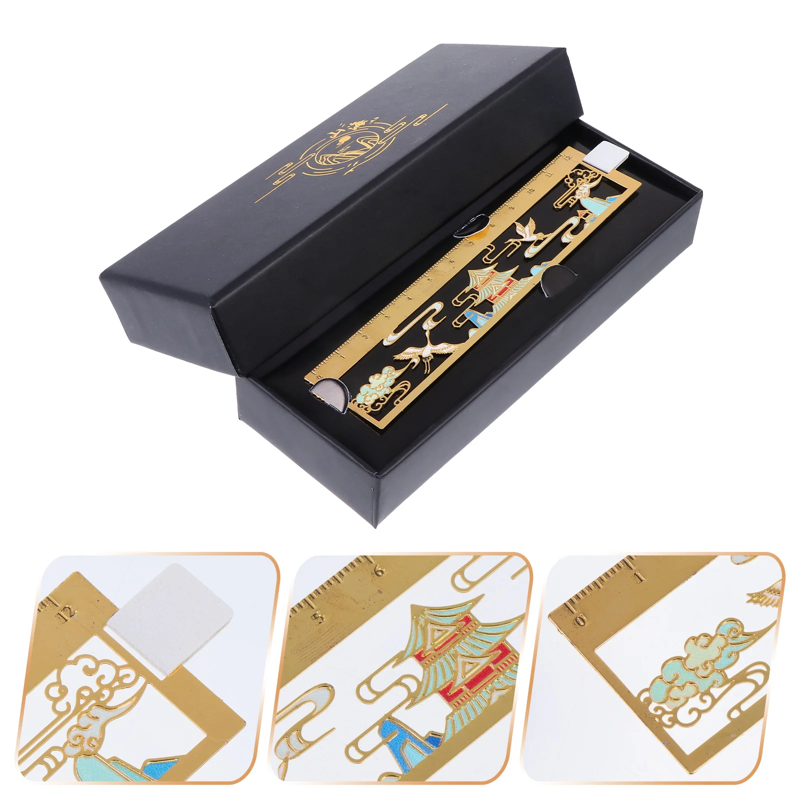 

1 Set of Exquisite Traditional Chinese Style Hollow-out Ruler