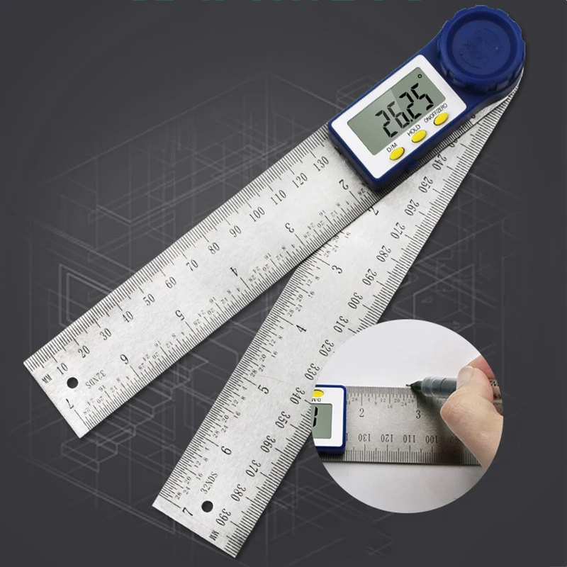 Измерительный прибор с цифровым дисплеем углом 360 ° линейка ЖК-дисплеем
