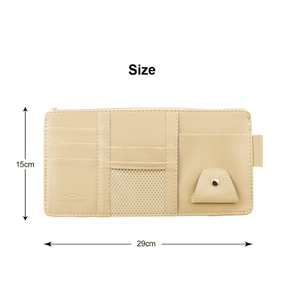 Автомобильный козырек для купюр держатель карт CD Органайзер dvd дисков чехол