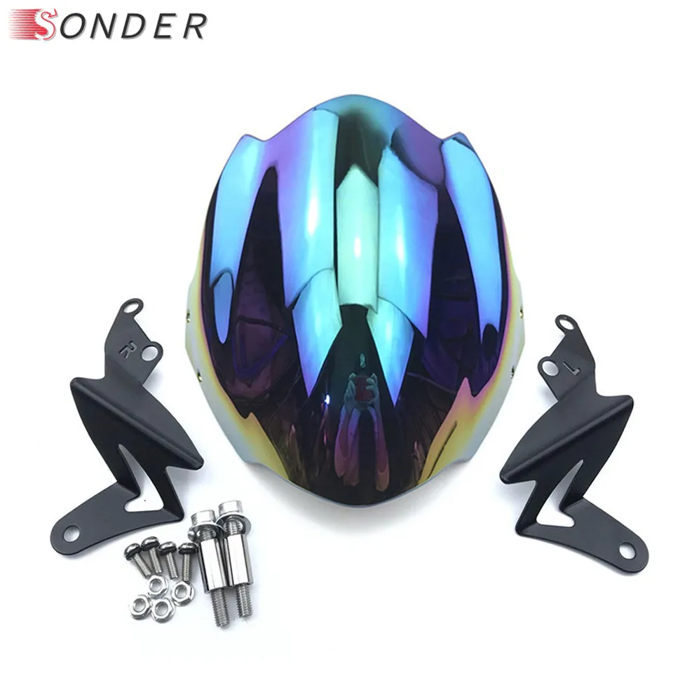 Ветровой экран дымового двигателя с регулируемым кронштейном для Ducati Monster 695 696 795