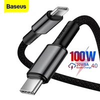 baseus 5a 100w pd type c to type c data cable fast charging for laptop for tablet for mobile phone for nintendo switch wire cord