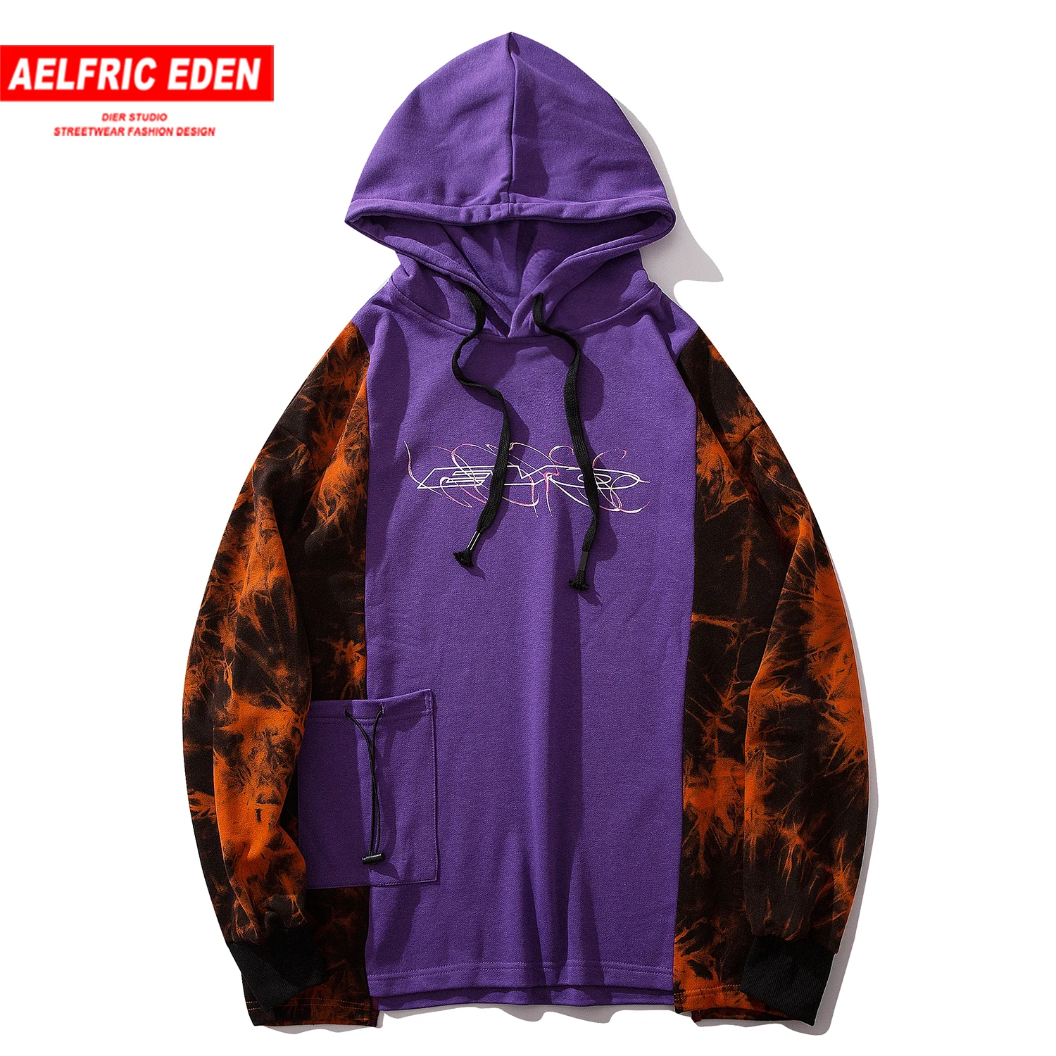 Aelfric Eden цветные часы Лоскутные мужские толстовки 2019 Harajuku уличная толстовка с