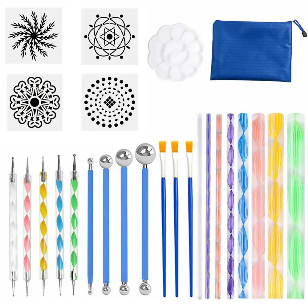 25 шт. инструменты для раскрашивания мандалы креативные кисти DIY инструмент