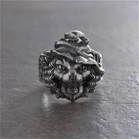 vintage animal cat ring 316l stainless steel rings for women great magician gothic women men jewelry gift