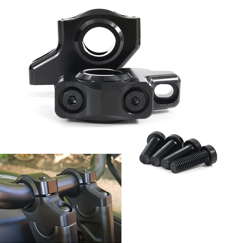 

For Kawasaki Versys-X 250 300 KLE500 ER-5 Z125 Z250/Z250SL KLR650 22mm 7/8" Offset Handlebar Risers Back Moved Raised Extend