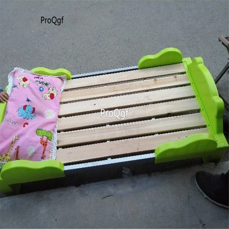 ProQgf 1Pcs A Set Children nursery school pink green yellow Bed only bed price